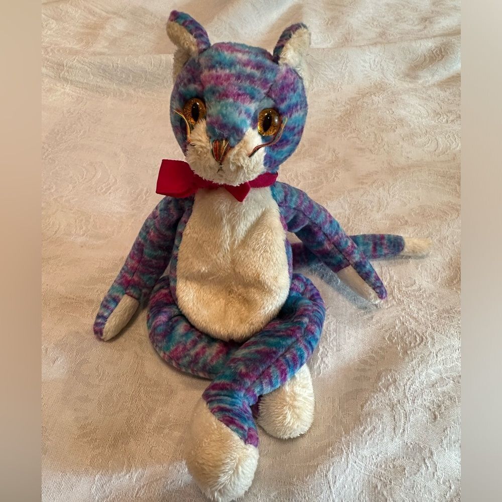 Kooky TY Beanie Baby 2001 Kitty Cat Tie Dyed Rare Collectible